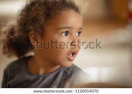 Happy Mixed Race Toddler Girl 