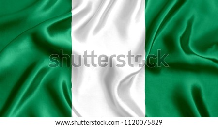 Flag Nigeria silk