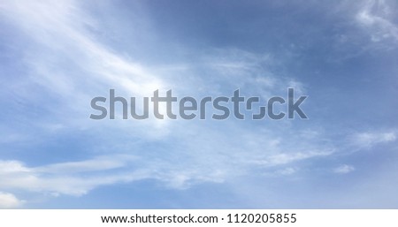 Beautiful blue sky with clouds background.Sky clouds.Sky with clouds weather nature cloud blue.Blue sky with clouds and sun