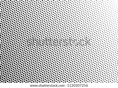 Dotted Halftone Background. Grunge Backdrop. Vintage Modern Texture. Points Monochrome Pattern. Vector illustration
