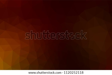 Dark Red vector polygonal pattern. Elegant bright polygonal illustration with gradient. New template for your brand book.