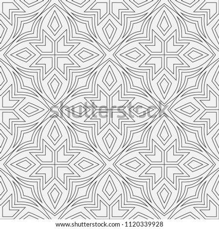 Vector seamless models. Modern texture from regularly repeating geometrical elements. Monochrome, linear, simple. Wall-paper for the press. Vector illustrations.