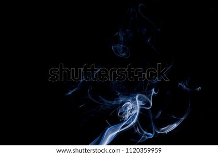Smoke art on black background