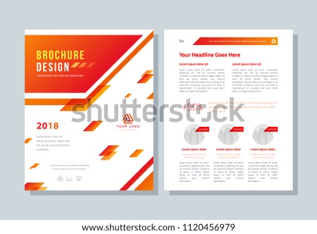 Annual report, business broshure, flyer, magazine abstract background, red cover, size template A4. Corporate Presentation, Banner, Color Book