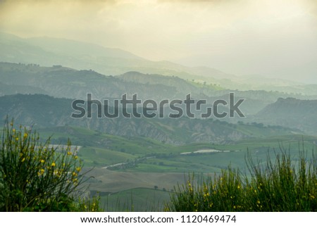 Aliano badlands landscapes