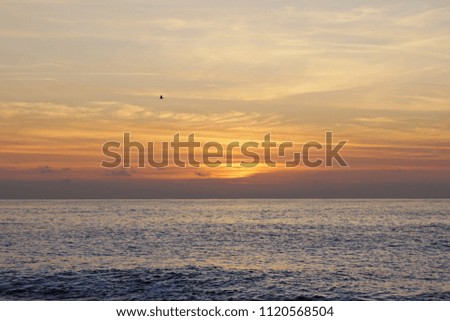 Sunrise at Santa Susana beach, Costa Brava, Catalonia, Spain