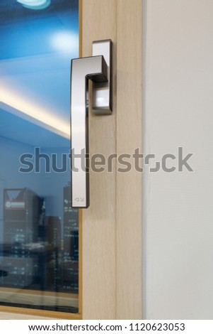 metal-plastic window handle 