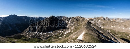 Colorado Rocky Mountains.  Sawatch Range, near Aspen.  Pictured is Truro Peak