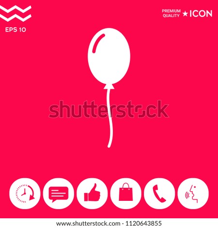 Balloon symbol icon