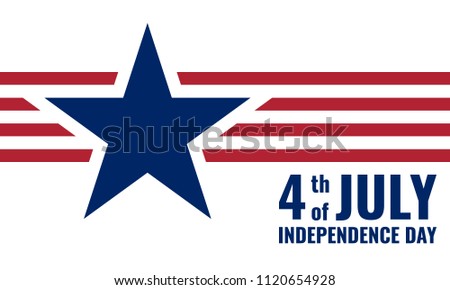 4th of July, Independence Day, vector illustration