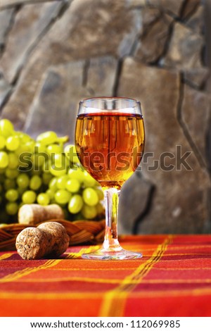 Glass of Red Wine Royalty-Free Stock Photo #112069985
