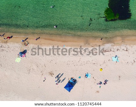 Beach in the summer season