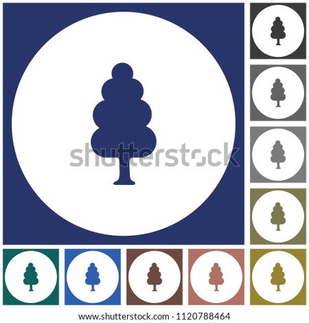 Deciduous forest icon. Vector illustration