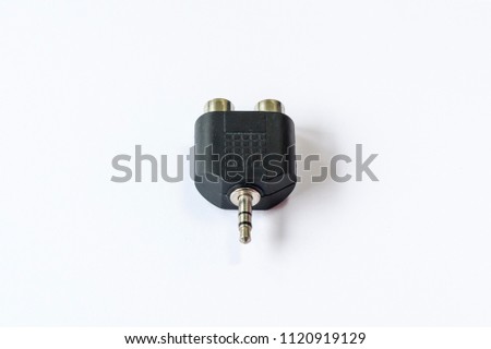 3.5mm Male to 2 RCA Jack Audio Adapter