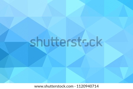 Light BLUE vector texture with gradient triangles. Geometric illustration in Origami style with gradient.  New template for your brand book.