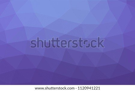 Light Purple vector triangle mosaic pattern. Geometric illustration in Origami style with gradient.  Triangular pattern for your business design.