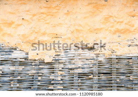 Brick and wooden background