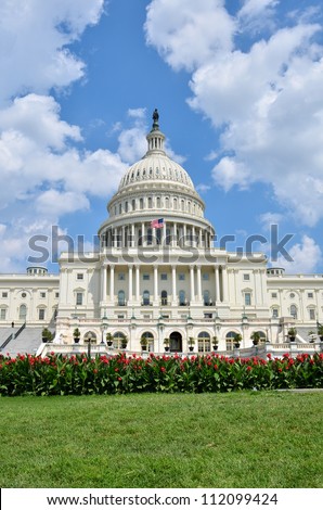 United States Capitol Building in Washington DC Royalty-Free Stock Photo #112099424