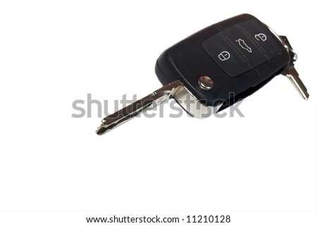 car key with remote control buttons