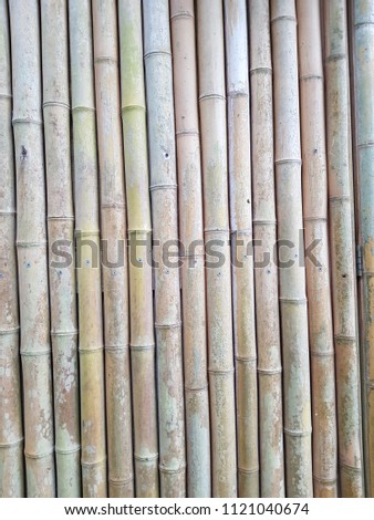 old bamboo wall
