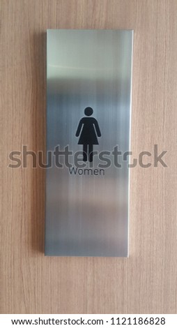 icon of toilet women.
