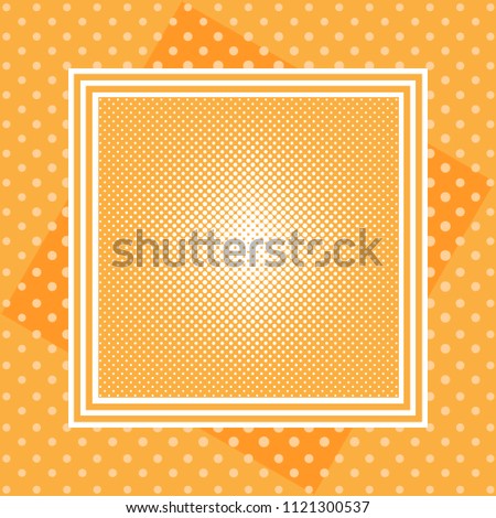 Abstract background modern hipster futuristic graphic. Yellow background with white stripes. Vector illustration creative background