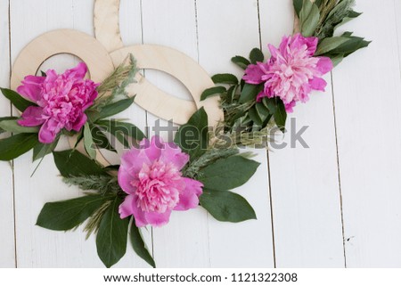 background texture flowers. pink peonies on a white background. peony flowers