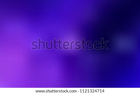 Dark Pink, Blue vector template with space stars. Blurred decorative design in simple style with galaxy stars. Template for cosmic backgrounds.