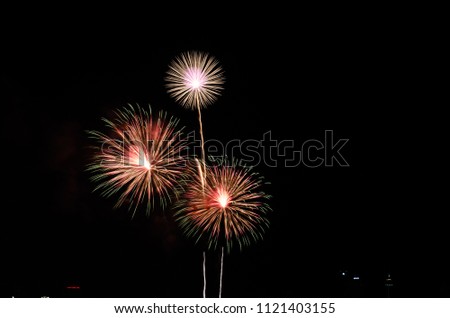 colorful fireworks display