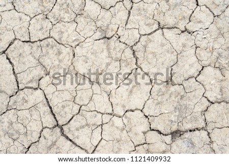 Crack soil on dry season Global warming Cracked dried mud, Dry cracked earth background The cracked ground in drought soil.