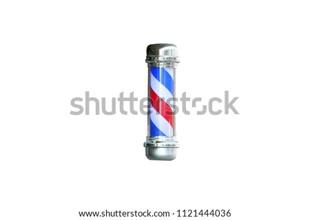 Barber's pole isolated