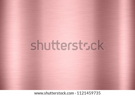 Abstract shiny pink foil metal steel Rose gold color background Bright vintage Brass plate chrome texture concept pastel backdrop design, light polished stainless steel banner bacground wallpaper.