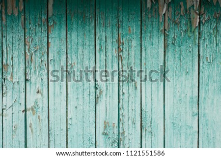 Mint painted wood panels background.