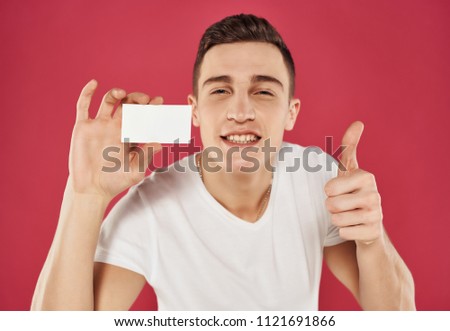 business card man smiling                              
