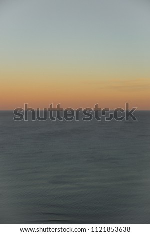 
Marine horizon at sunset. Minimalist photography.