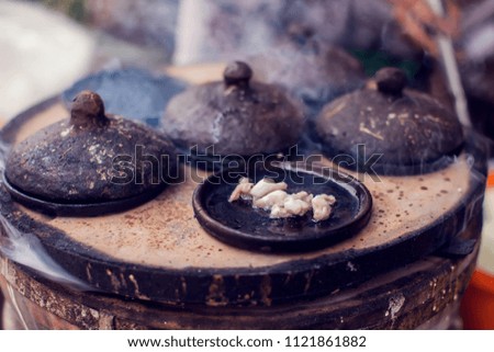 Vietnamese small rice pancake - Traditional food at the middle of Vietnam