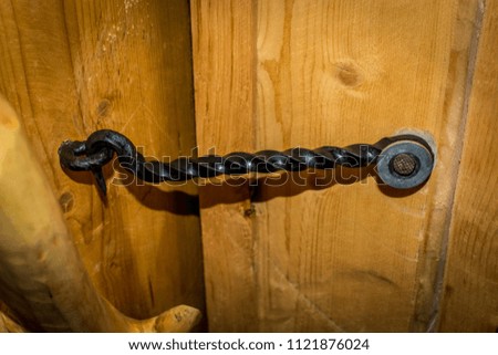 Hasp for a door lock.
