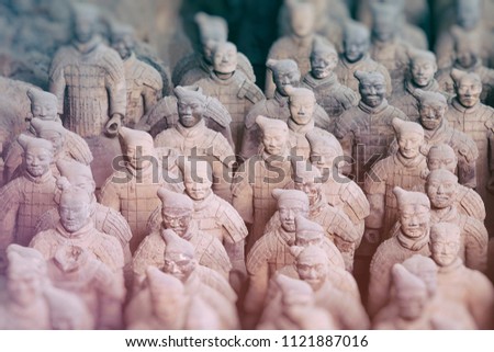 warriors of xian-china Royalty-Free Stock Photo #1121887016