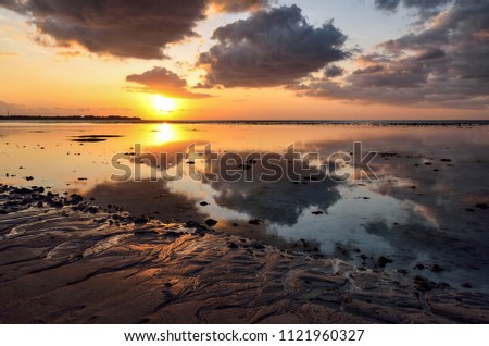 Sunset over Gili Air island, Lombok (INDONESIA)