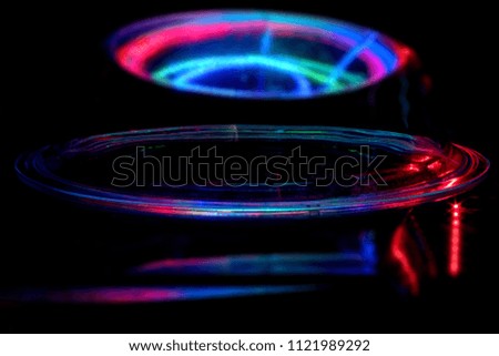 Abstract background cosmic lights on black