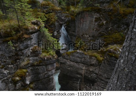 Maligne canyon Alberta Canada - beautiful nature landscape