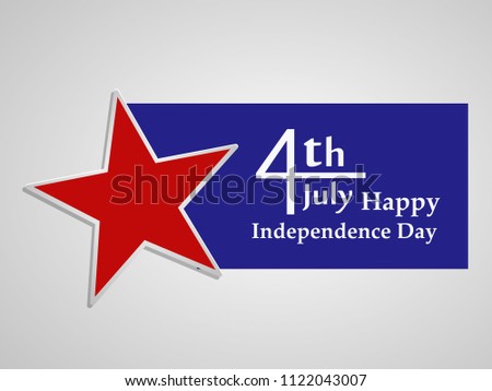 illustration of 4th of July US independence day background