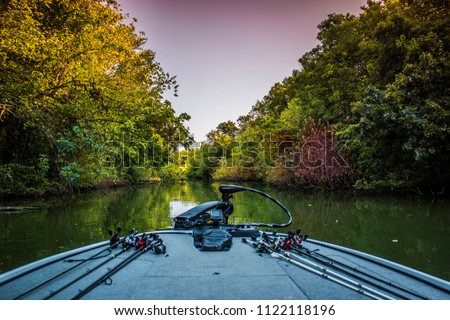 Ray Hubbard Lake, Texas. River Royalty-Free Stock Photo #1122118196