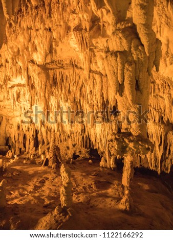 Limestone cave that nature's work created in Okinawa Prefecture, Japan. Many tourists visit every day as representative tourist spots in Okinawa.