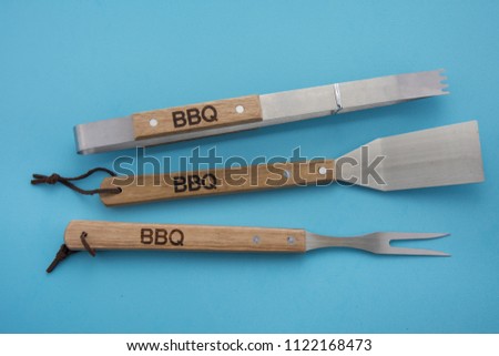 Barbeque Utensils, Set of tools for bbq