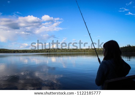 Fishing at McLeod Lake, Alberta, 2018
