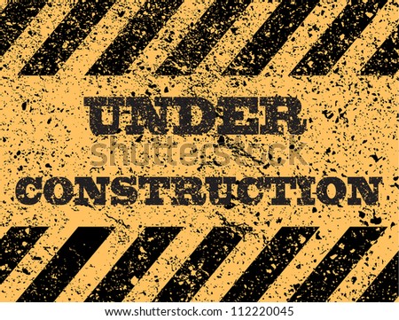 abstract under construction background vector illustration