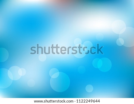 abstract soft light blue colorful bokeh defocused background.dotted beautiful vector