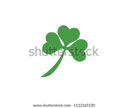 Green Clover Leaf Logo Template Design Vector