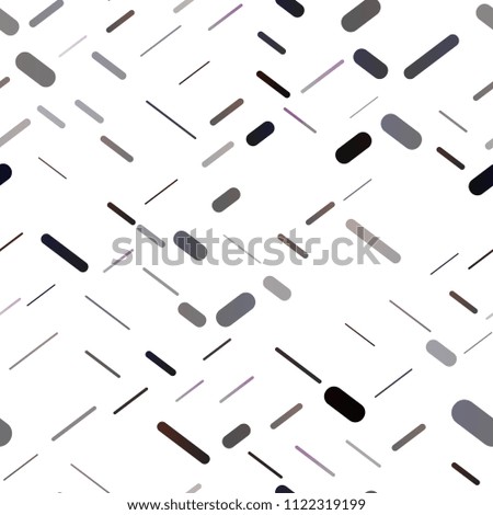 Dark Silver, Gray vector seamless background with straight lines. Blurred decorative design in simple style with lines. The pattern can be used as ads, poster, banner for commercial.